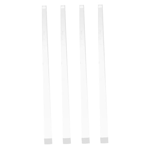 Supvox 4 Stück Kristall Mahjong Schieber Teiliges Klarer Push Stick und Mahjong Lineal Minimalistisches Design Vielseitiges Zubehör für Zuhause von Supvox