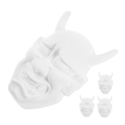 Supvox 4 Stück Leere Diy Masken für Unbemalte Monster Masken aus PVC für Karneval Halloween Cosplay und Kreative Bastelprojekte von Supvox
