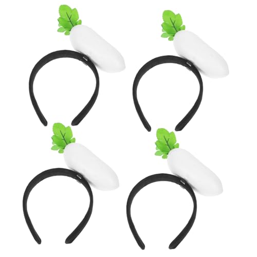 Supvox 4 Stück Lustiger Turnip Haarschmuck für Halloween und Kostümpartys Realistische Gemüse Dekoration für Erwachsene von Supvox