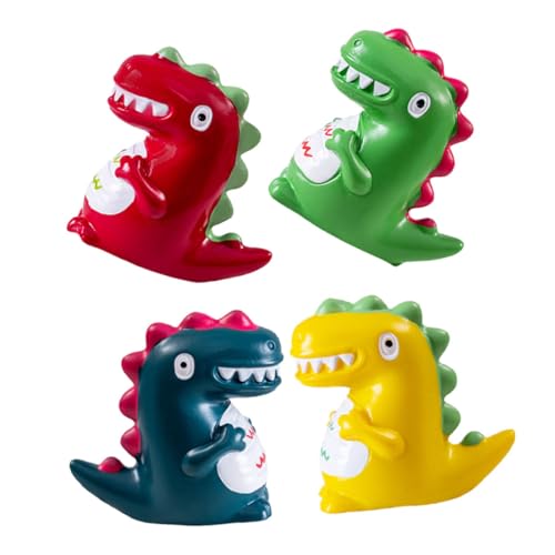 Supvox 4 Stück Mini Dinosaurier Figuren aus Resin Vivid Dinosaur Dekorationen für Mikrolandschaften Garten und Aquarien Realistische und Handbemalte Dinosaurier Modelle von Supvox