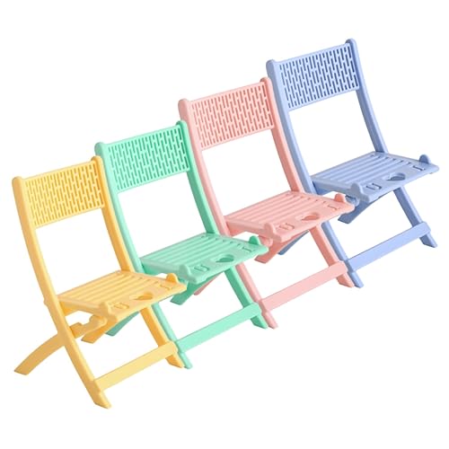 Supvox 4 Stück Mini Klappstuhl Modell Faltbare Miniaturmöbel für Puppenhaus Kirschblüte und Käsegelb Dekoration für Räumlichkeiten Supvox 4 Stück Mini Klappstuhl Modell Faltbare Miniaturmöbel für Puppenhaus Kirschblüte und Käsegelb Dekoration für Räumlichkeiten von Supvox