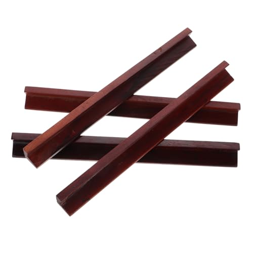 Supvox 4 Stück Mini Mahjong Push Tile Lineal aus Holz Teiliges Kompatibel mit American Mahjong Fliesen Tragbar für Nahtlose Spielunterstützung bei Spielabenden von Supvox