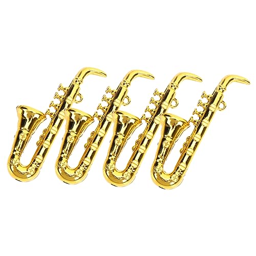 Supvox 4 Stück Mini Musikinstrumentenpuppenhaus Modell Für Musikinstrumente Winzig Musical Saxophon Finger Sax-Modell Simuliertes Musikinstrumentenmodell Plastik Golden Supvox 4 Stück Mini Musikinstrumentenpuppenhaus Modell Für Musikinstrumente Winzig Musical Saxophon Finger Sax-Modell Simuliertes Musikinstrumentenmodell Plastik Golden von Supvox