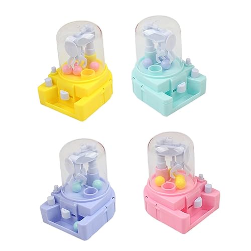 Supvox 4 Stück Mini Süßigkeiten Greifmaschine für Teiliges Blau Gelb und Lustige Spielzeuge Hand Augen Koordination und Pädagogischen Entwicklung von Supvox
