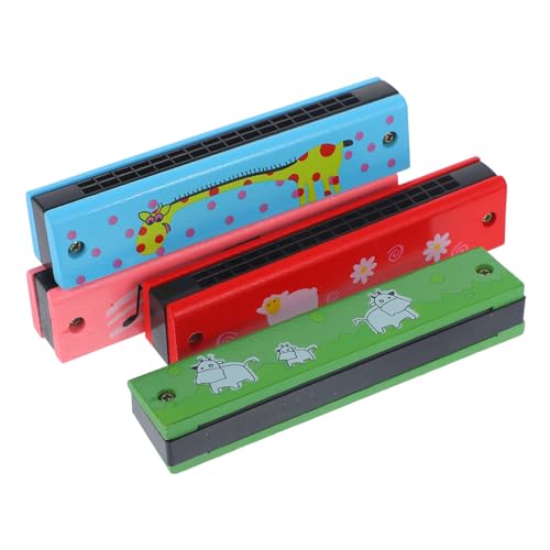 Supvox 4 Stück Mundharmonicas für Mundharmonika Percussion Instrument für Musikspielzeug für Musikinstrument für Kleinkindmusikspielzeug Holz Supvox 4 Stück Mundharmonicas für Mundharmonika Percussion Instrument für Musikspielzeug für Musikinstrument für Kleinkindmusikspielzeug Holz von Supvox