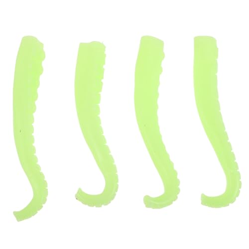 Supvox 4 Stück Oktopus-Tentakel für kinderspielzeug Finger Puppets Lustige Spielzeuge Oktopus-Puppe die Puppenfirma Partygeschenke Fingerpuppen Plastik Light Green von Supvox