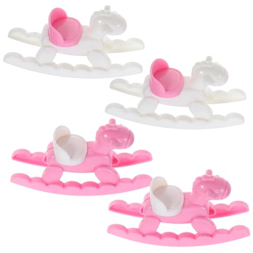 Supvox 4 Stück Puppenhaus-Trojaner Creme Schaukeln Mini holzspielzeug schaukelpferd deko Kinderzimmer Dekoration Schaukelpferd Puppenhaus-Modell Modell für Puppenhausmöbel Abs Weiß Supvox 4 Stück Puppenhaus-Trojaner Creme Schaukeln Mini holzspielzeug schaukelpferd deko Kinderzimmer Dekoration Schaukelpferd Puppenhaus-Modell Modell für Puppenhausmöbel Abs Weiß von Supvox