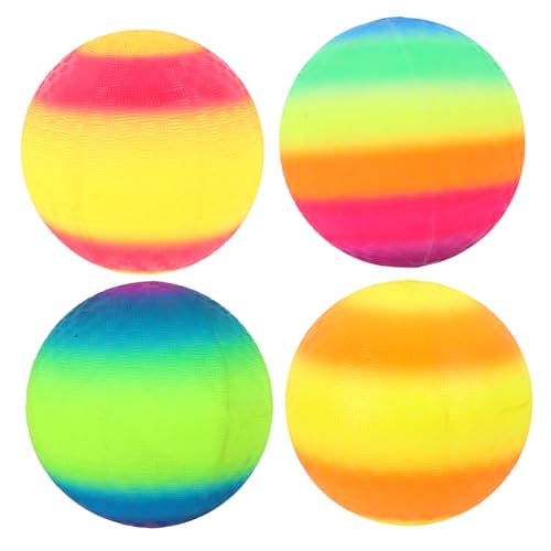Supvox 4 Stück Regenbogen-Pat-Ball Streichelball für zu Hause Spielplatzbälle Kickbälle für Sprungball für zu Hause Spielplatzball Bälle im Freien Bildungsball Ball für PVC Supvox 4 Stück Regenbogen-Pat-Ball Streichelball für zu Hause Spielplatzbälle Kickbälle für Sprungball für zu Hause Spielplatzball Bälle im Freien Bildungsball Ball für PVC von Supvox