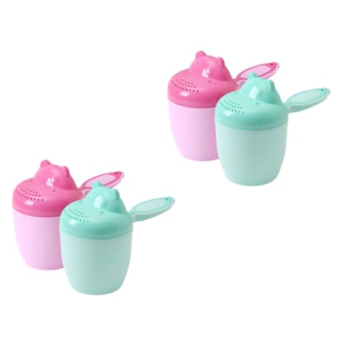 Supvox 4 Stück Shampoo-Becher Für Haare Waschen Wassergläser Shampoo Schaufeln Sprinkler Kinderspülbecher Wasserfallbecher Für Die Dusche Badewasser Tasse Pp Wiederverwendbar von Supvox