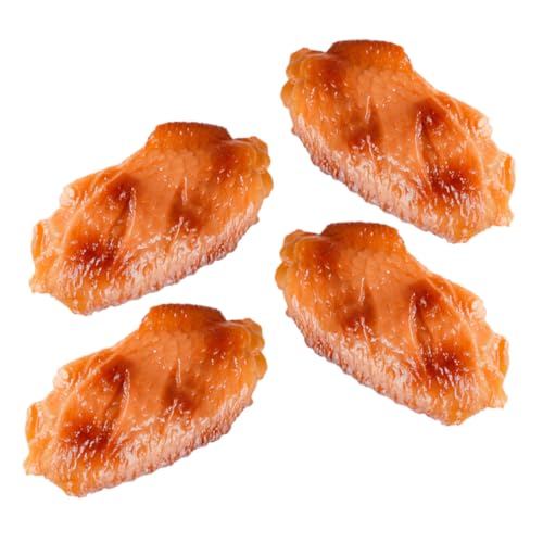 Supvox 4 Stück Simulierte Hühnerflügel-Ornamente künstlich von Huhn gefälscht groß simuliertes Essensdekor Lebensmitteldekor falsche Flügel realistische Lebensmittelrequisiten PVC Supvox 4 Stück Simulierte Hühnerflügel-Ornamente künstlich von Huhn gefälscht groß simuliertes Essensdekor Lebensmitteldekor falsche Flügel realistische Lebensmittelrequisiten PVC von Supvox