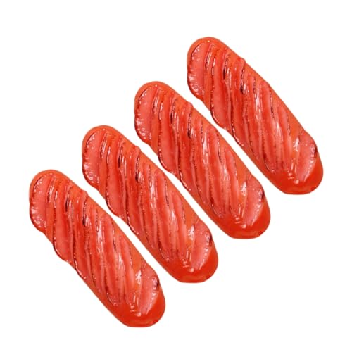 Supvox 4 Stück Simulierte Wurst realistisch Party Simulation Restaurant gefälschtes Essen Miniatur Bratwurst-Foto-Requisite Fake-Hot-Dog-Ausstellungsmodell PVC rot Supvox 4 Stück Simulierte Wurst realistisch Party Simulation Restaurant gefälschtes Essen Miniatur Bratwurst-Foto-Requisite Fake-Hot-Dog-Ausstellungsmodell PVC rot von Supvox