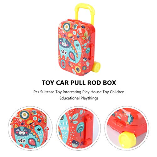 Supvox 4 Stück Spielzeugauto Trolley Box Koffer Lernspielzeug Tragbarer Reisekoffer Aufbewahrungsbehälter Kinderspielzeug Lernspielzeug Spielhaus Abs Kunststoff von Supvox