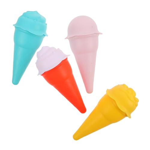 Supvox 4 Stück Strand Outdoor Spiel Reise Sand Eiscreme Für Spielsand Reise Sandkasten Eismaschine Sandwerkzeuge Realistische Eistüte Aus Kunststoff von Supvox