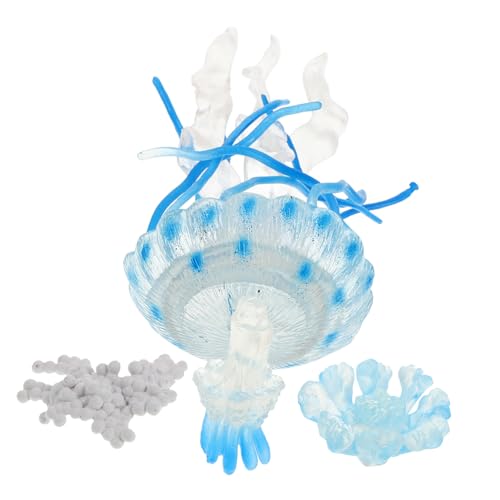 Supvox 4 Stück Teiliges Aquarium Quallen Modell Realistische Meeresbewohner Figuren Pädagogisches Fisch Dekor Sicherer Kunststoff Interaktives Lernspielzeug für Fischbecken Schmuck von Supvox
