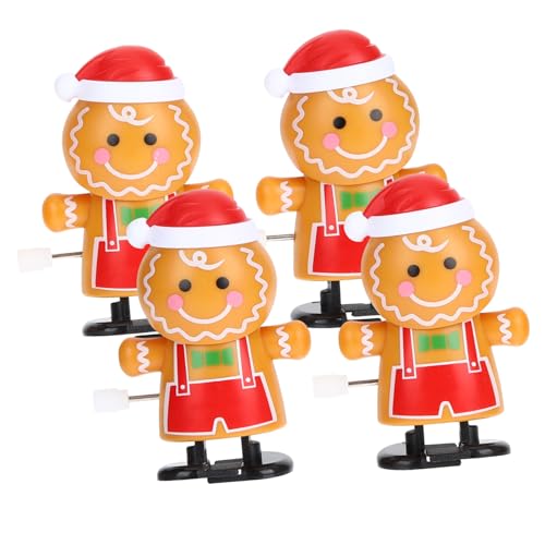 Supvox 4 Stück Teiliges Aufziehspielzeug Lebkuchenmann Weihnachtsfiguren Cartoon Design Leicht und Sicher für Hand Auge Koordination und Geschenkidee Supvox 4 Stück Teiliges Aufziehspielzeug Lebkuchenmann Weihnachtsfiguren Cartoon Design Leicht und Sicher für Hand Auge Koordination und Geschenkidee von Supvox