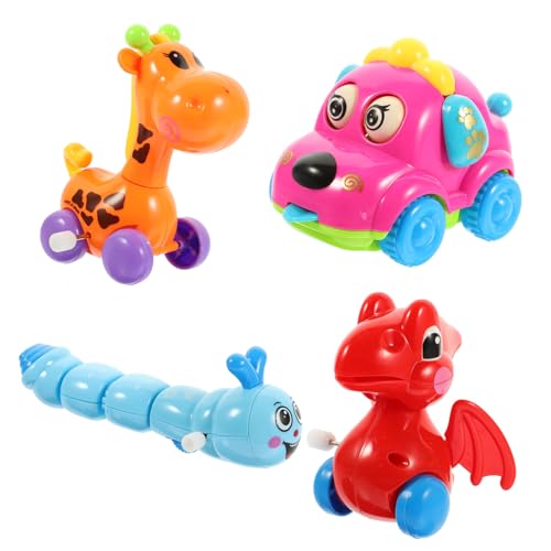 Supvox 4 Stück Teiliges Aufziehspielzeug mit Bunten Cartoon Tieren aus Sicherem Material Langlebig und Kinderfreundlich als Neujahrsgeschenk und Belohnung für Jungen und Zufällige Farbe Supvox 4 Stück Teiliges Aufziehspielzeug mit Bunten Cartoon Tieren aus Sicherem Material Langlebig und Kinderfreundlich als Neujahrsgeschenk und Belohnung für Jungen und Zufällige Farbe von Supvox