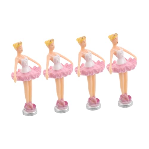 Supvox 4 Stück Teiliges Ballett Prinzessinnenfiguren für Musikbox Auto Rotierende Ballerina Dekoration Vintage Musik Box Zubehör für Schmuckkästchen und Dekoideen von Supvox