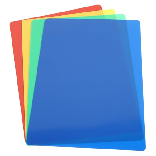 Supvox 4 Stück Teiliges Buntes Knetunterlagen für rutschfeste Kunststoff Basisplatte für Basteln Modellieren mit Knetmasse Glatte Oberfläche für Mädchen und Jungen Geeignet von Supvox