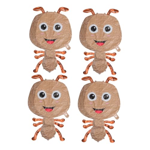 Supvox 4 Stück Teiliges Cartoon Tiere Folienballons aus Langlebigem Aluminiumfilm Einfache Handhabung Partydeko für Geburtstag Foto requisiten und Kinderfeiern von Supvox