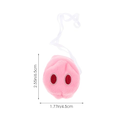 Supvox 4 Stück Teiliges Cosplay Schweinenasen aus Plüsch Realistische Halloween Tiermaske Langlebige Tragbare Party dekoration für Karneval Kostümfest und Gruppenspiele von Supvox