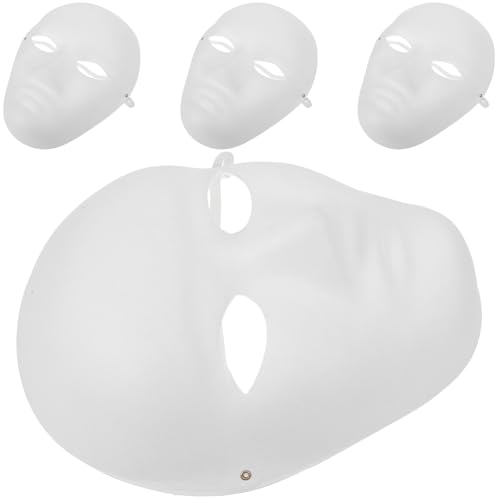 Supvox 4 Stück Teiliges Diy Handbemalte Maske Weiße Pulp Masken für Cosplay Partys und Kreative Aktivitäten Leicht und Vielseitig für Spezielle Anlässe Supvox 4 Stück Teiliges Diy Handbemalte Maske Weiße Pulp Masken für Cosplay Partys und Kreative Aktivitäten Leicht und Vielseitig für Spezielle Anlässe von Supvox