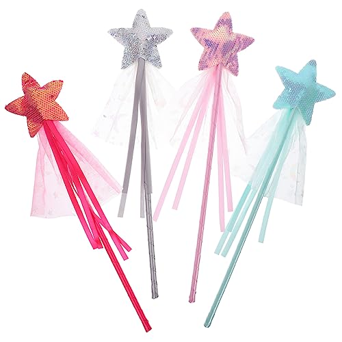 Supvox 4 Stück Teiliges Feenstab für Glitzernde Sternstäbe und Kostümpartys Cosplay Geburtstagsfeiern und Hochzeiten Magische Requisiten für Kleine Prinzessinnen Supvox 4 Stück Teiliges Feenstab für Glitzernde Sternstäbe und Kostümpartys Cosplay Geburtstagsfeiern und Hochzeiten Magische Requisiten für Kleine Prinzessinnen von Supvox