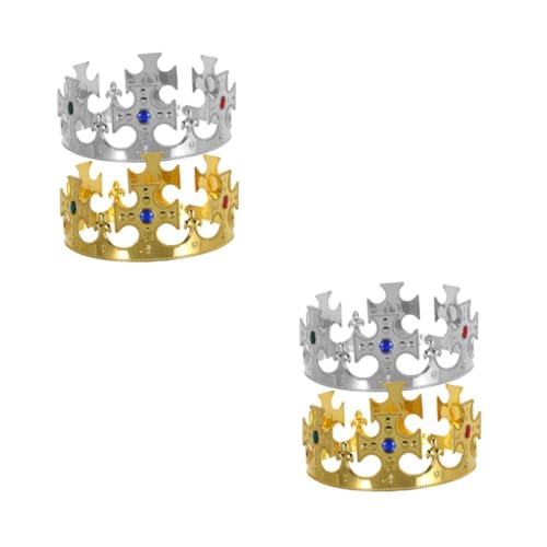 Supvox 4 Stück Teiliges Geburtstagskronen für Prinz Prinzessin Partydekoration Glitzernde Tiara Kopfbedeckung für Festliche Anlässe und Kostümzubehör Supvox 4 Stück Teiliges Geburtstagskronen für Prinz Prinzessin Partydekoration Glitzernde Tiara Kopfbedeckung für Festliche Anlässe und Kostümzubehör von Supvox