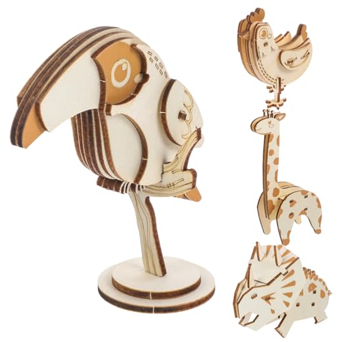 Supvox 4 Stück Teiliges Holzpuzzle für Interaktive Tiermodelle Pädagogisches Kreativität und Feinmotorik für Zuhause und Kindergarten Sicheres Langlebiges Holzmaterial Supvox 4 Stück Teiliges Holzpuzzle für Interaktive Tiermodelle Pädagogisches Kreativität und Feinmotorik für Zuhause und Kindergarten Sicheres Langlebiges Holzmaterial von Supvox