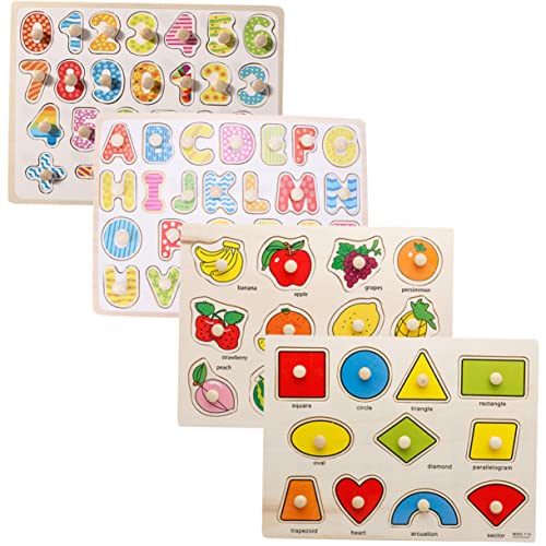 Supvox 4 Stück Teiliges Holzpuzzle für Kleinkinder Lernspielzeug Kreativität und Montessori für Jahren Hand Auge Koordination und Kreatives Stärken Supvox 4 Stück Teiliges Holzpuzzle für Kleinkinder Lernspielzeug Kreativität und Montessori für Jahren Hand Auge Koordination und Kreatives Stärken von Supvox