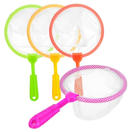 Supvox 4 Stück Teiliges Kinderspielzeug Badeset mit Bunten Fischnetzen und Krabbenfangnetzen aus Robustem Kunststoff Feinmaschiges Netz für Sicheres von Kleinen Fischen und Supvox 4 Stück Teiliges Kinderspielzeug Badeset mit Bunten Fischnetzen und Krabbenfangnetzen aus Robustem Kunststoff Feinmaschiges Netz für Sicheres von Kleinen Fischen und von Supvox