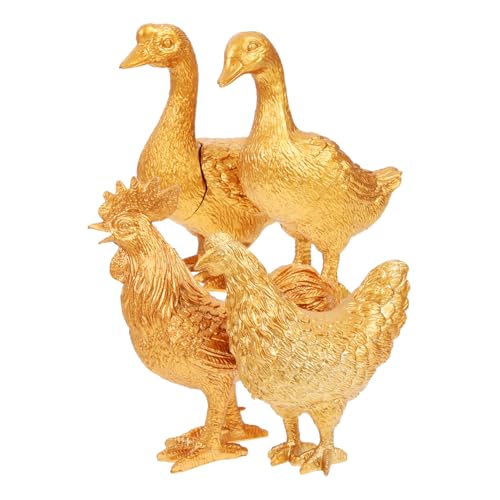 Supvox 4 Stück Teiliges Kleine Kunststoff Tierfiguren Goldene Geflügelmodelle aus Kunststoff Langlebig und Detailreich Geeignet als Gartendekoration für Ab Jahren Supvox 4 Stück Teiliges Kleine Kunststoff Tierfiguren Goldene Geflügelmodelle aus Kunststoff Langlebig und Detailreich Geeignet als Gartendekoration für Ab Jahren von Supvox