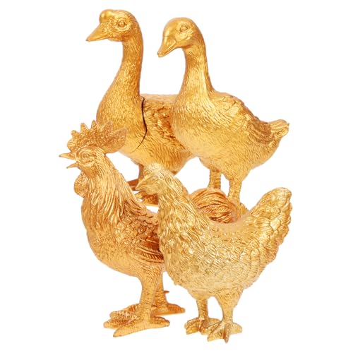 Supvox 4 Stück Teiliges Kleine Kunststoff tiermodelle Goldene Gans und Geflügel Detailreiche Miniaturfiguren für Garten Wohnungsdekoration Langlebig Realistisch Gestaltet für Supvox 4 Stück Teiliges Kleine Kunststoff tiermodelle Goldene Gans und Geflügel Detailreiche Miniaturfiguren für Garten Wohnungsdekoration Langlebig Realistisch Gestaltet für von Supvox