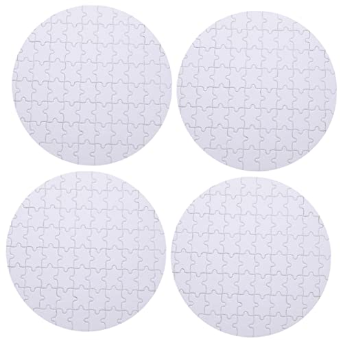 Supvox 4 Stück Teiliges Leeres Puzzle für Wärmeübertragung DIY Sublimationspuzzle Kreatives Bastelspielzeug für für Familienaktivitäten und von Supvox