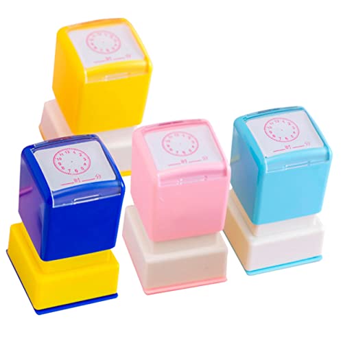 Supvox 4 Stück Teiliges Lernstempelset für Selbstfärbende Uhr Stempel für Partys zur Zeitwahrnehmung und Spielerischen von Jährigen Zufällige Farben Supvox 4 Stück Teiliges Lernstempelset für Selbstfärbende Uhr Stempel für Partys zur Zeitwahrnehmung und Spielerischen von Jährigen Zufällige Farben von Supvox