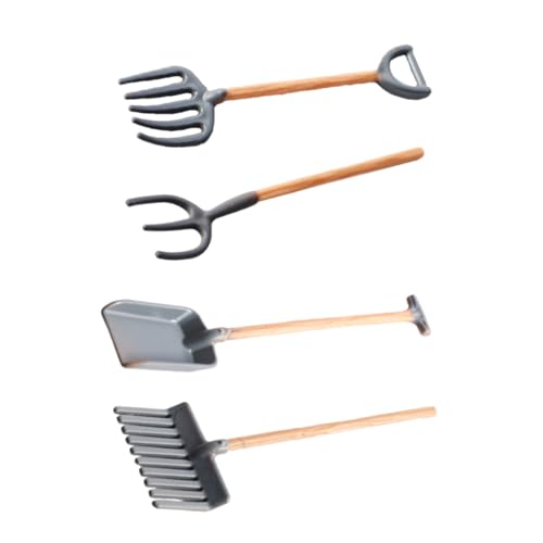 Supvox 4 Stück Teiliges Mini Farm Gartengeräte Set für Mini Schaufel Rechen Miniatur Puppenhaus Garten Zubehör für Kleinkinder Supvox 4 Stück Teiliges Mini Farm Gartengeräte Set für Mini Schaufel Rechen Miniatur Puppenhaus Garten Zubehör für Kleinkinder von Supvox