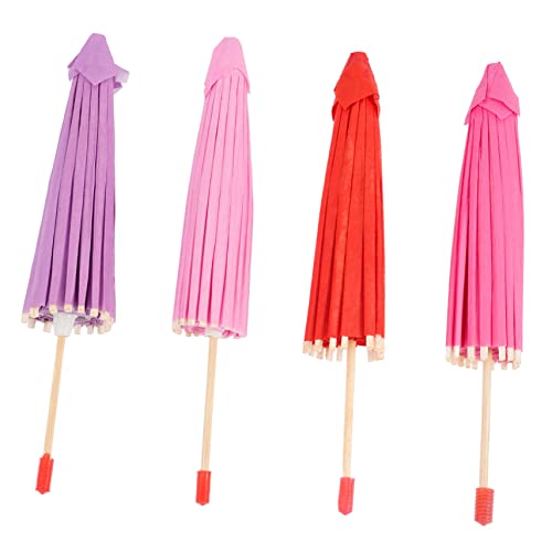 Supvox 4 Stück Teiliges Mini Öl Papier schirme Bunte DIY Kindergarten Deko für Kreative Handarbeit von Supvox