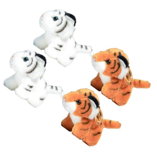 Supvox 4 Stück Teiliges Plüsch Tiger Kleine Kuschelige Schlüsselanhänger Weiche Stofftier Dekorationen Realistische Anhänger Langlebig und Niedlich für Taschen und Schlüsselbund Supvox 4 Stück Teiliges Plüsch Tiger Kleine Kuschelige Schlüsselanhänger Weiche Stofftier Dekorationen Realistische Anhänger Langlebig und Niedlich für Taschen und Schlüsselbund von Supvox