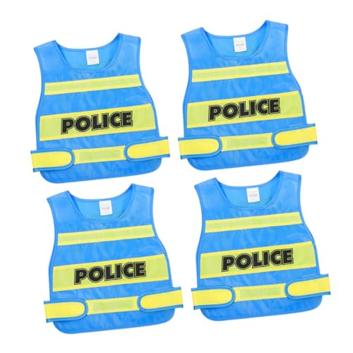 Supvox 4 Stück Teiliges Polizei Kostüm Realistisches Polizeiweste Cosplay Outfit für Rollenspiele Karneval Halloween Schulaufführungen Pflegeleicht Langlebig für Kinderparty Supvox 4 Stück Teiliges Polizei Kostüm Realistisches Polizeiweste Cosplay Outfit für Rollenspiele Karneval Halloween Schulaufführungen Pflegeleicht Langlebig für Kinderparty von Supvox