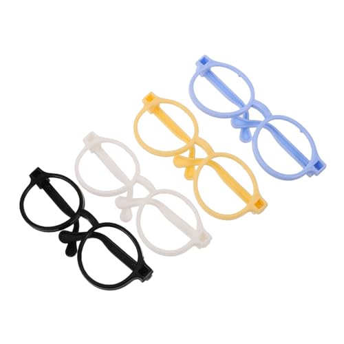Supvox 4 Stück Teiliges Puppenbrillen Brillenrahmen für Puppen Robuste Accessoires für Puppen Süße DIY Ankleidebrille Supvox 4 Stück Teiliges Puppenbrillen Brillenrahmen für Puppen Robuste Accessoires für Puppen Süße DIY Ankleidebrille von Supvox