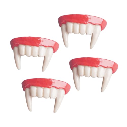 Supvox 4 Stück Teiliges Realistische Vampirzähne für Halloween und Cosplay Kinderfreundlich Wiederverwendbar Komfortabel Spitze Gothic Fangzähne für Erwachsene Supvox 4 Stück Teiliges Realistische Vampirzähne für Halloween und Cosplay Kinderfreundlich Wiederverwendbar Komfortabel Spitze Gothic Fangzähne für Erwachsene von Supvox