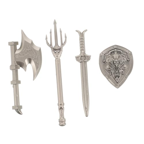 Supvox 4 Stück Teiliges Set für Jungen Ritterzubehör mit Schild und Fechtschwert Kompatibel mit Bausteinen für Kreatives Rollenspiel und Fantasie Supvox 4 Stück Teiliges Set für Jungen Ritterzubehör mit Schild und Fechtschwert Kompatibel mit Bausteinen für Kreatives Rollenspiel und Fantasie von Supvox