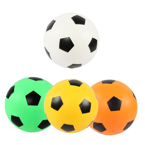Supvox 4 Stück Teiliges Soft Foam Fußball Leichter Elastischer Kinderfußball für Drinnen und Draußen Geeignet Buntes für Mädchen und Jungen Fördert Balance und Teamwork von Supvox