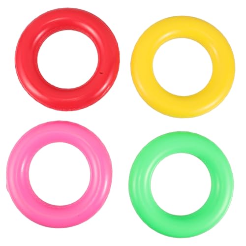 Supvox 4 Stück Teiliges Soft Relay Ring für Rutschfestes Sportspiel für Drinnen und Draußen Fördert Koordination und Teamwork Buntes Trainingsspielzeug für Schule und Familienpartys von Supvox
