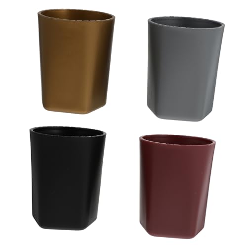 Supvox 4 Stück Teiliges Würfelbecher aus Kunststoff Glatter Würfelbehälter Professioneller Ktv Würfelhalter in Soliden Farben Schwarz Silber Gold Kompakt und Leicht für Barspiele und Supvox 4 Stück Teiliges Würfelbecher aus Kunststoff Glatter Würfelbehälter Professioneller Ktv Würfelhalter in Soliden Farben Schwarz Silber Gold Kompakt und Leicht für Barspiele und von Supvox