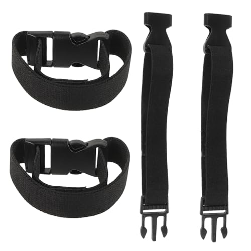 Supvox 4 Stück Verstellbarer Elastischer Rucksackgurt mit Schnellverschluss Atmungsaktives Material Multifunktionaler Schultergurt für Outdoor Camping und Spielzeugbefestigung von Supvox