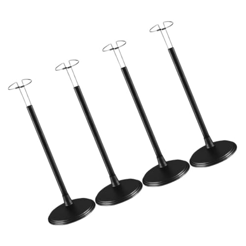 Supvox 4 Stück Verstellbarer Puppenständer Schwarz Höhenverstellbar Actionfigur Halter Display Sockel Einfach zu Montieren für Sammler und Puppenliebhaber von Supvox