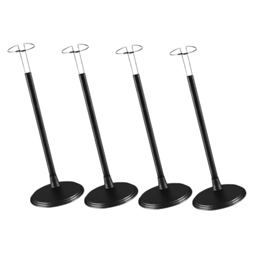 Supvox 4 Stück Verstellbarer Schwarzer Puppenständer Höhe Stabile Figur Halterung Vielseitig für Actionfiguren und Puppen Displayständer Robust und Einfach Montierbar von Supvox
