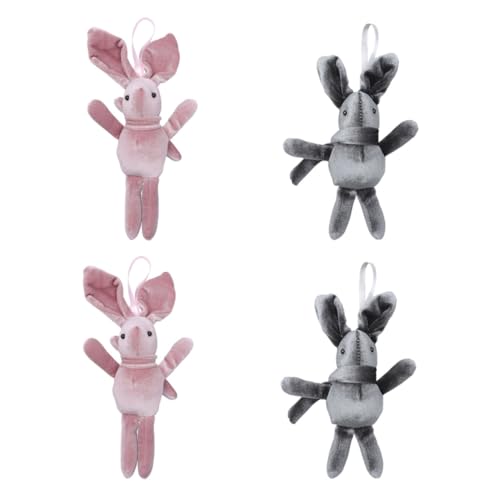 Supvox 4 Stück Wunschkaninchen Anhänger Ornamente Für Kuscheltier Dekorationen Kuschelhase Kinderspielzeug Plüschtiere Plüschkaninchen Anhänger Puppe Kaninchen Plüschpuppe von Supvox