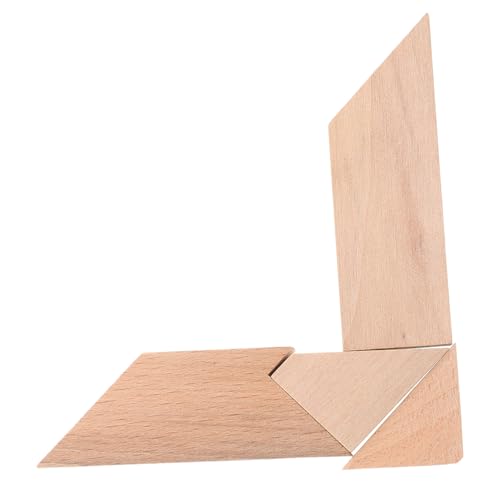 Supvox 4 Stücke Intellektuelle Pädagogische Teaser Puzzles Gehirn Logik Anzahl Form Für Geometrische Geist Puzzle Khaki Holz von Supvox