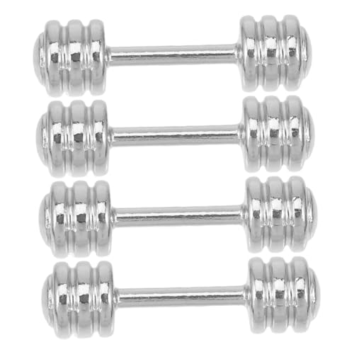 Supvox 4 Stücke Miniatur Szene Dekoration Mini Puppenhaus Zubehör Edelstahl Silber Puppe Zubehör Mini Hanteln Modell Supvox 4 Stücke Miniatur Szene Dekoration Mini Puppenhaus Zubehör Edelstahl Silber Puppe Zubehör Mini Hanteln Modell von Supvox